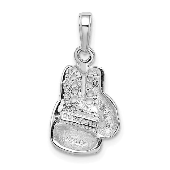 Gold Cut-out Boxing Glove Pendant