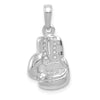 Gold Cut-out Boxing Glove Pendant