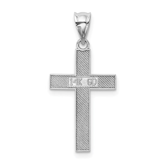 Gold Textured Cross Pendant