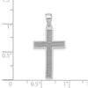 Gold Textured Cross Pendant