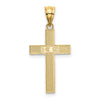 Gold Textured Cross Pendant