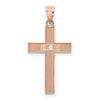 Gold Textured Cross Pendant