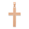 Gold Textured Cross Pendant