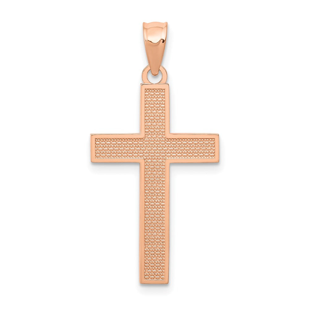 Gold Textured Cross Pendant