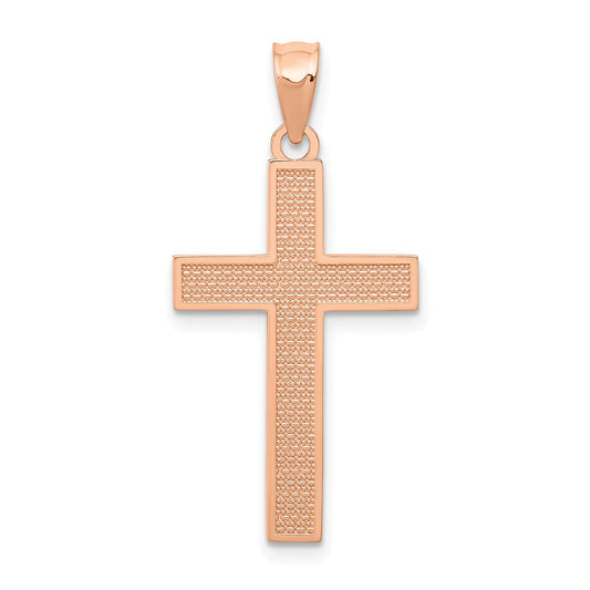 Gold Textured Cross Pendant