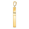 Gold Polished Latin Cross Pendant