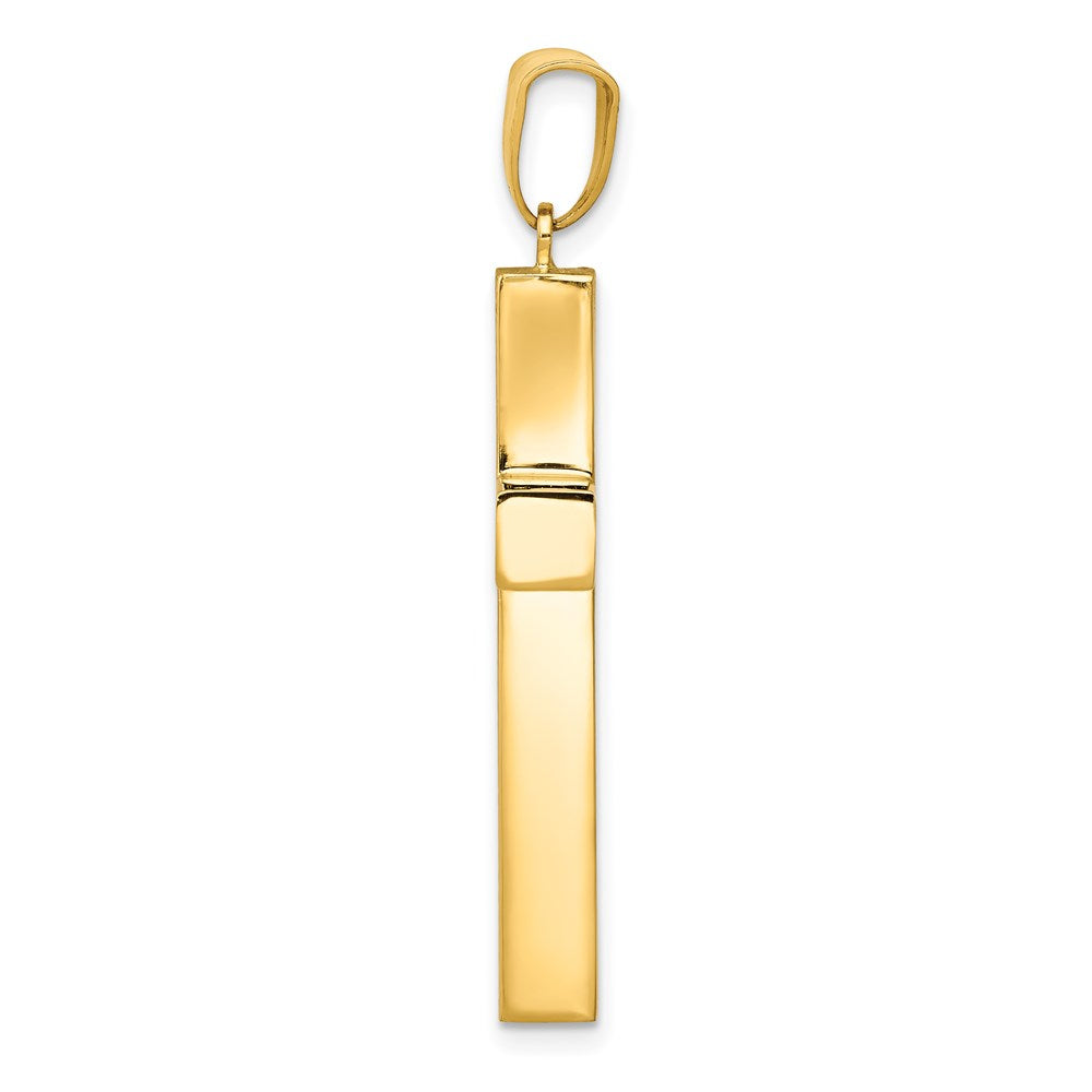 Gold Polished Latin Cross Pendant
