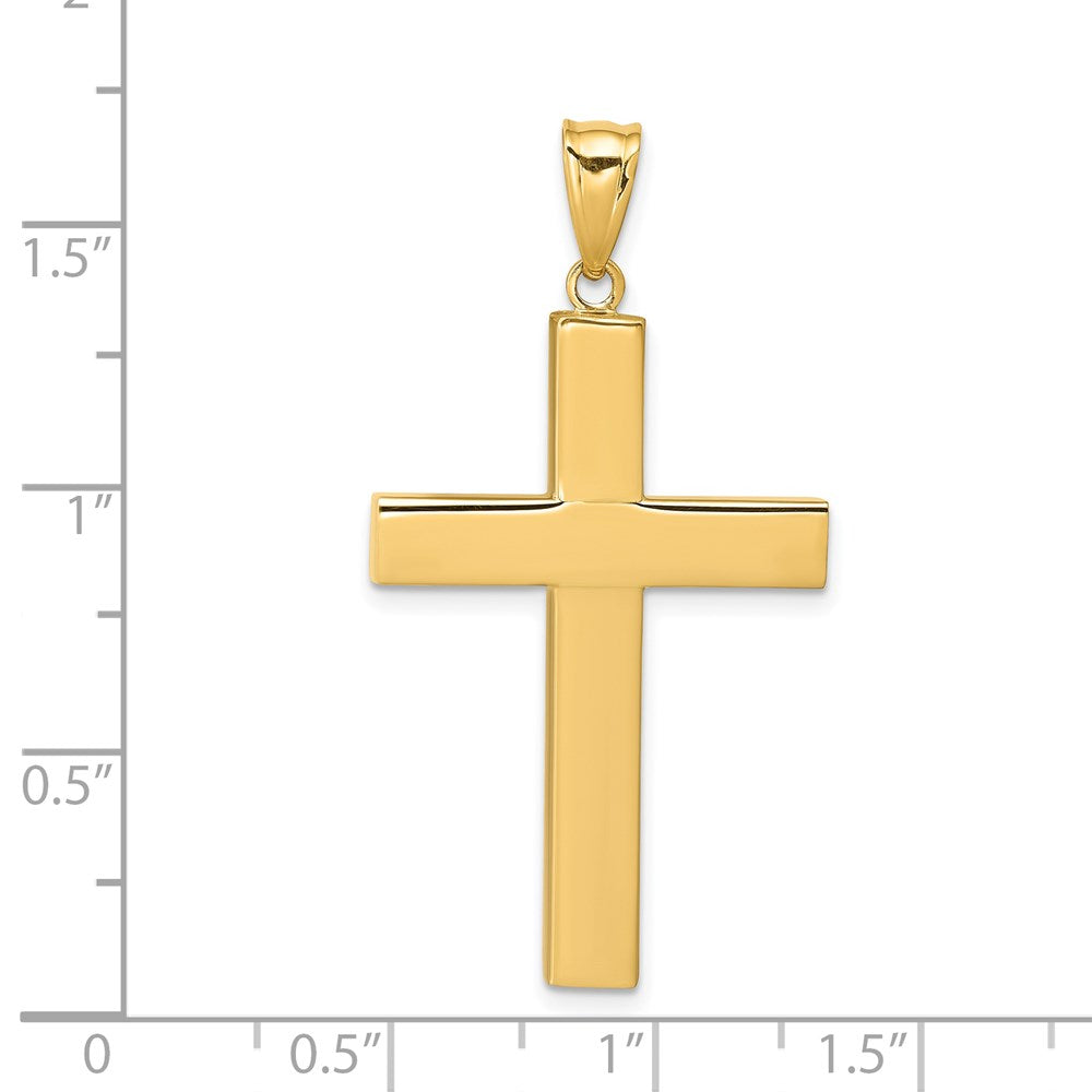 Gold Polished Latin Cross Pendant