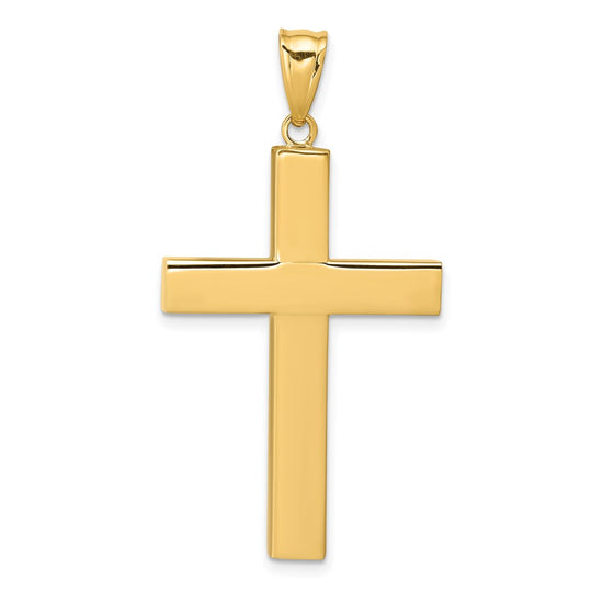 Gold Polished Latin Cross Pendant