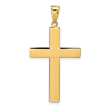 Gold Polished Latin Cross Pendant