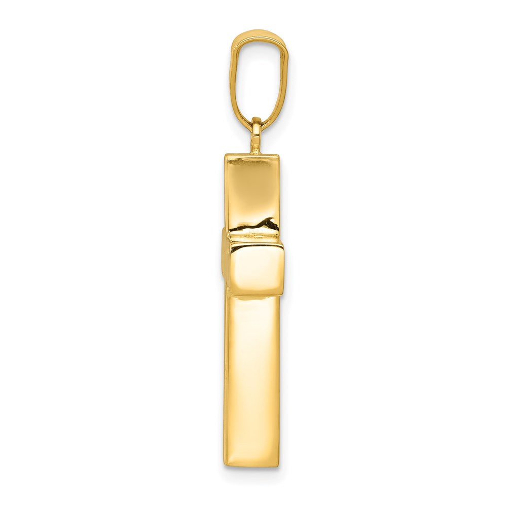 Gold Polished Latin Cross Pendant