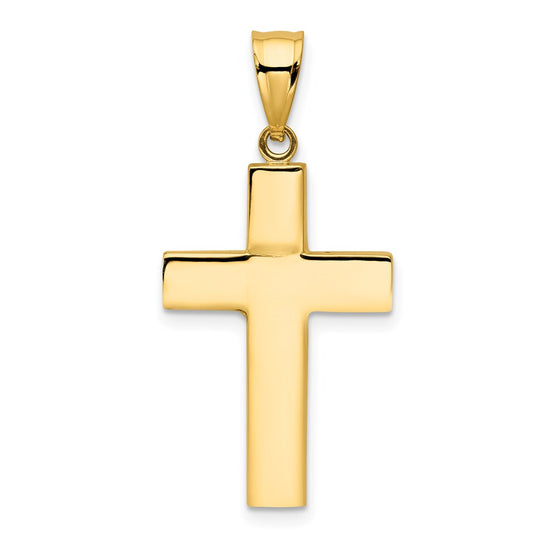 Gold Polished Latin Cross Pendant