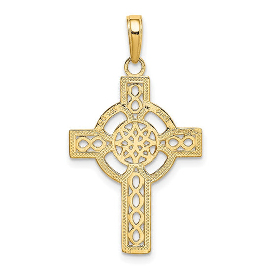 Gold Celtic Cross Pendant