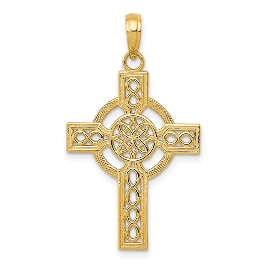 Gold Celtic Cross Pendant