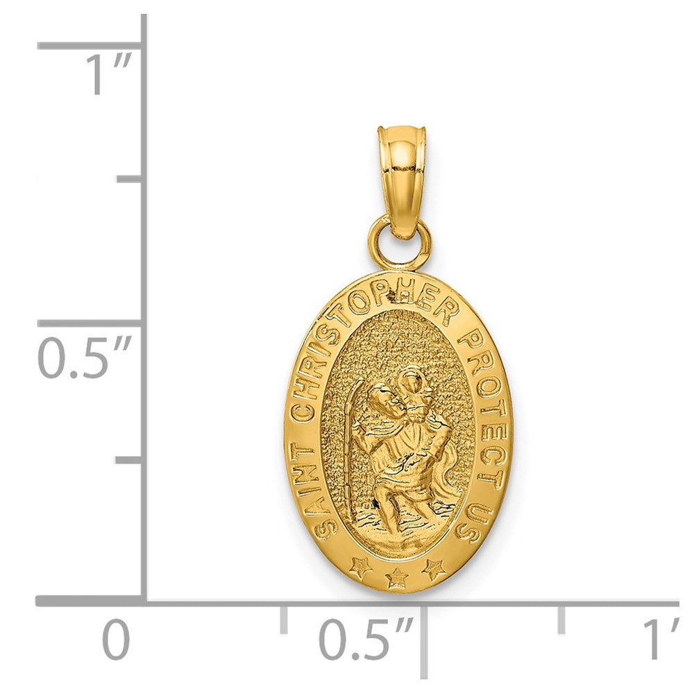 Gold St. Christopher Pendants