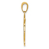 14k Two-tone Polished and Satin Solid Saint Florian Medal Pendant