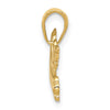 14k Polished Dove with Olive Branch Charm