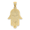 14k Hamsa with Star of David Charm