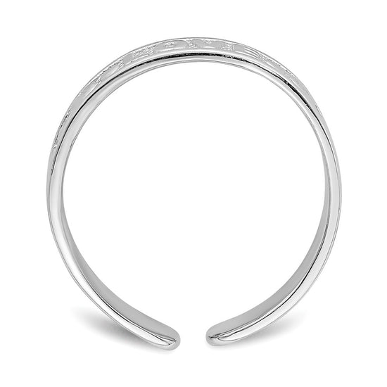 Gold Polished Love Toe Ring