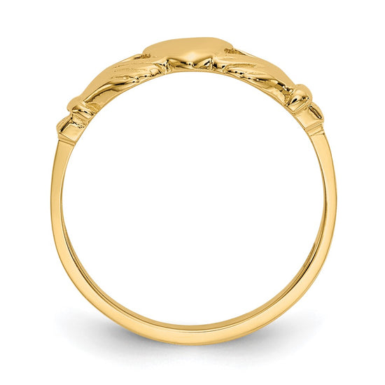 14k Baby Size 1 Claddagh Ring