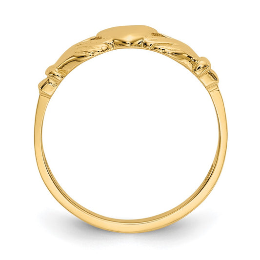 14k Baby Size 1 Claddagh Ring