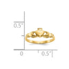 14k Baby Size 1 Claddagh Ring
