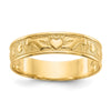 Gold Polished Claddagh Rings