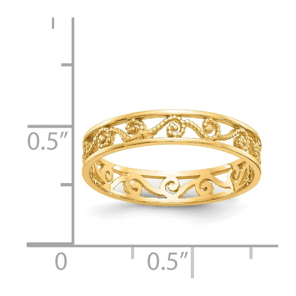 Gold Polished Classic Rings