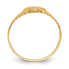 14k Polished Heart Baby Ring