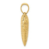 14K Polished Basket Weave Pattern 3-D Heart Pendant