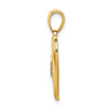 14K Polished MOM Heart Pendant