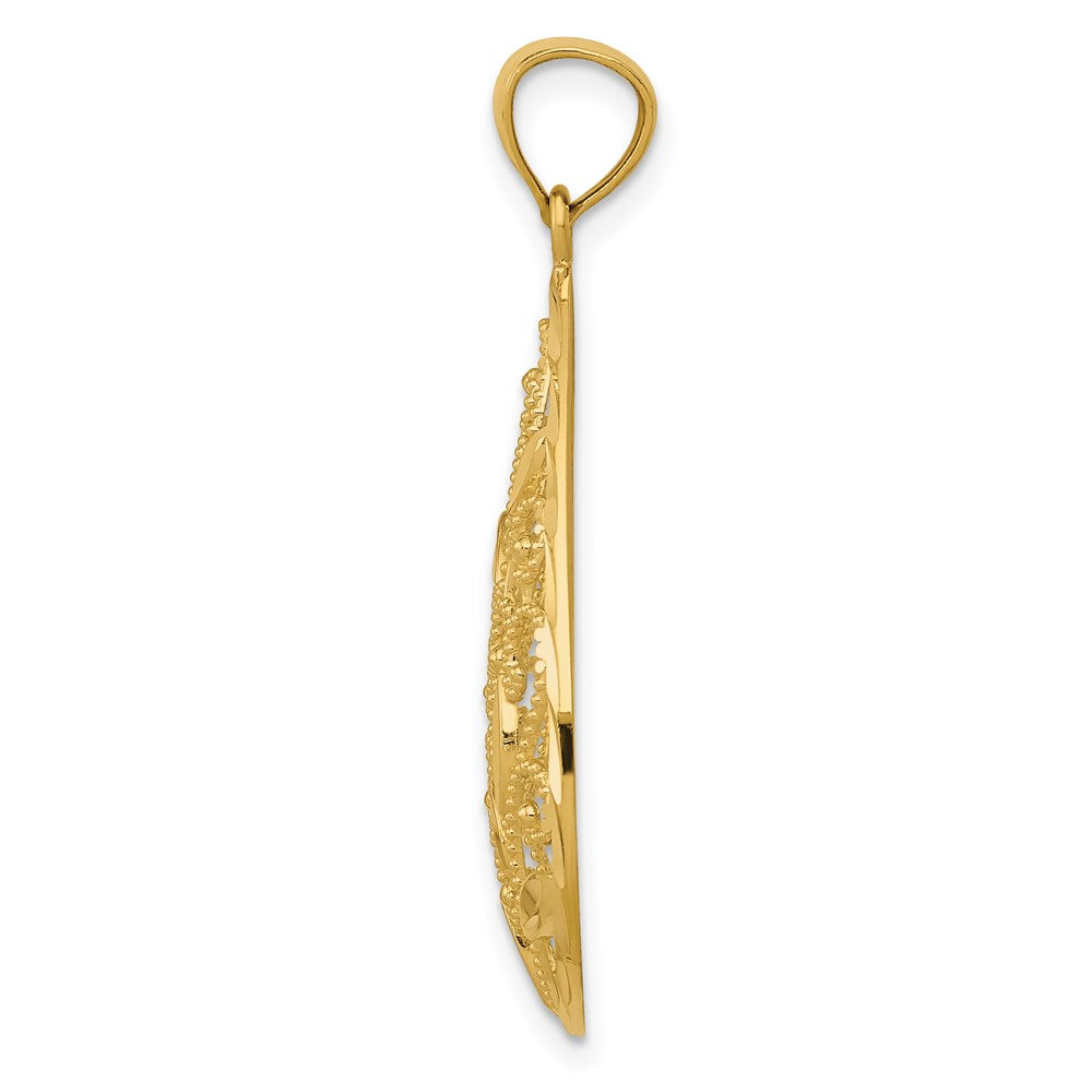 Filigree Teardrop Pendants