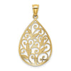 Filigree Teardrop Pendants