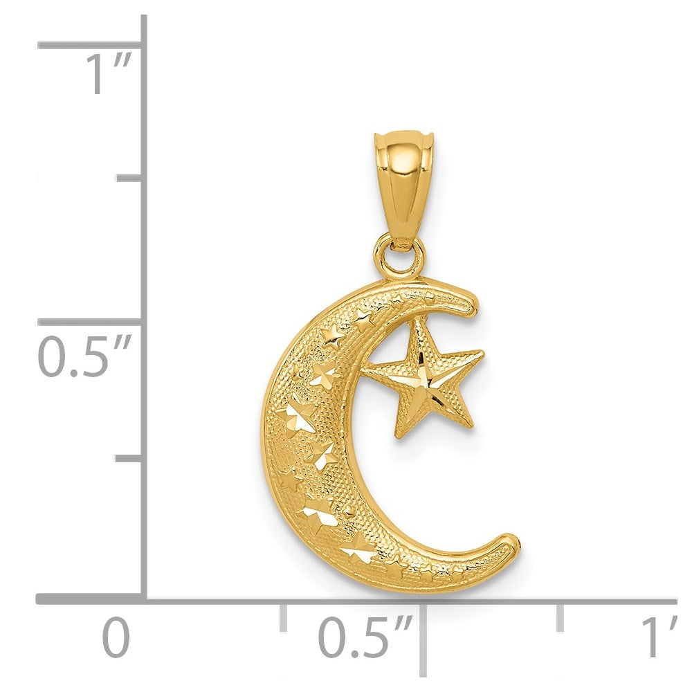 Gold Polished Celestial Pendants