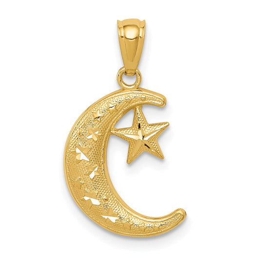 Gold Polished Celestial Pendants
