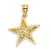 14k Polished Star Pendant