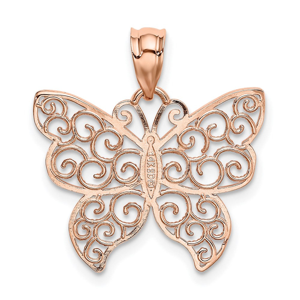 Gold Polished Butterfly Pendants