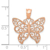 Gold Polished Butterfly Pendants