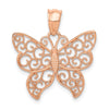 Gold Polished Butterfly Pendants