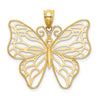Gold Polished Butterfly Pendants