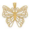 Gold Polished Butterfly Pendants