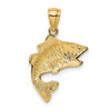 Gold Polished Fish Pendants