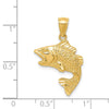 Gold Polished Fish Pendants