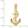Gold Polished Anchor Pendants
