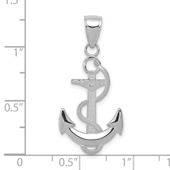Gold Polished Anchor Pendants