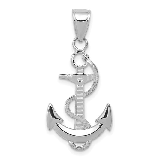 Gold Polished Anchor Pendants