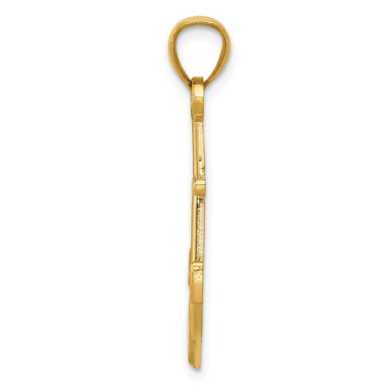 Gold Polished Anchor Pendants