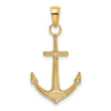 Gold Polished Anchor Pendants
