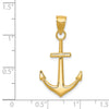 Gold Polished Anchor Pendants