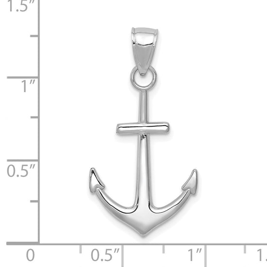 Gold Polished Anchor Pendants
